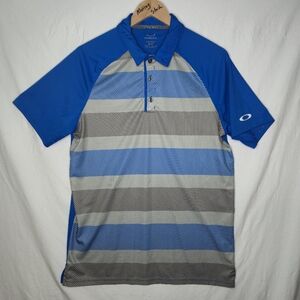 Oakley Men's Blue Gray Hydrolix Golf Tee Shirt Size Medium